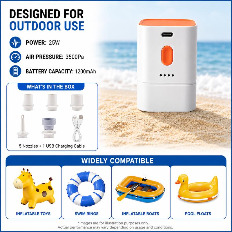 AirPocket™ Mini Air Pump Fast Inflate • Compact • USB-C Rechargeable