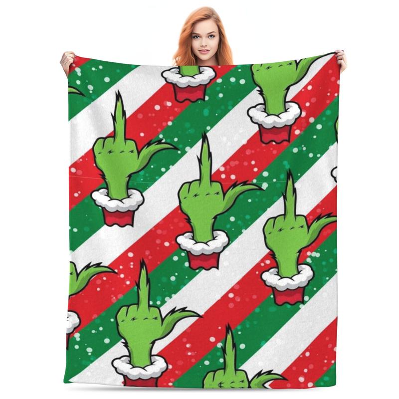 Grinch Christmas Blanket