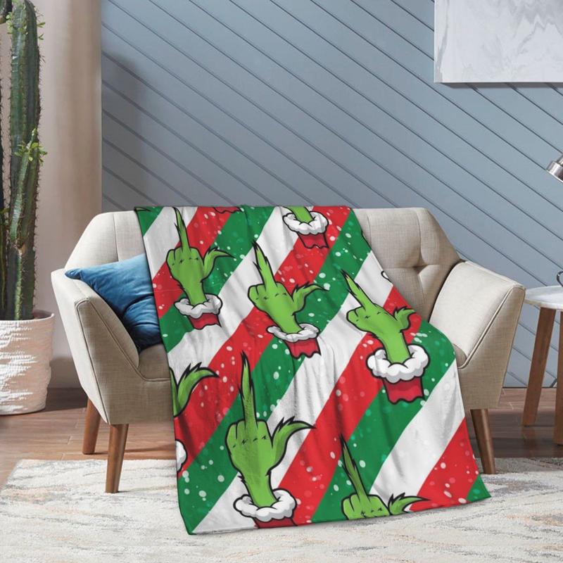 Grinch Christmas Blanket