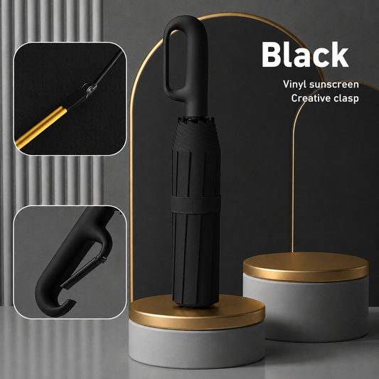 Hanul™ Korean Automatic Umbrella Auto Open • Rotating Loop Handle • Windproof