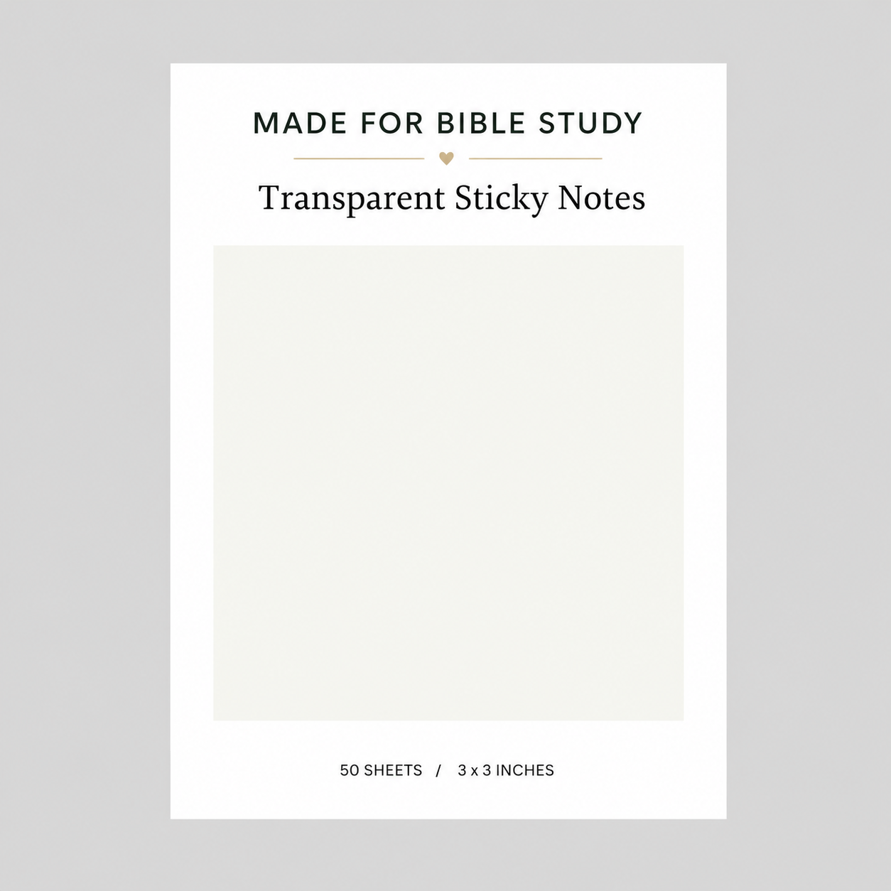 Transparent Sticky Notes