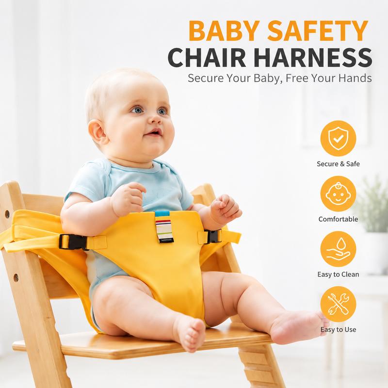 SeatSafe™ Portable Baby Chair Harness Adjustable • Travel-Friendly • Fits Most Chairs