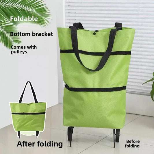 EasyRoll™ Grocery Bag  Carry It or Roll It • Folds Flat for Easy Storage