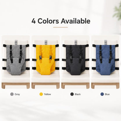 SeatSafe™ Portable Baby Chair Harness Secure Fit • Adjustable Support • Folds for Travel