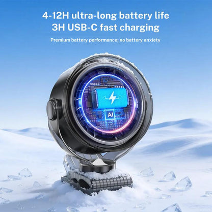 TurboClip™ 100-Speed Rechargeable Fan