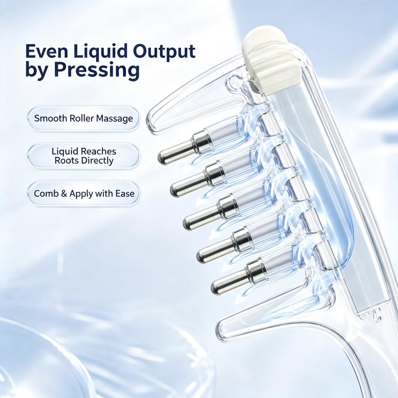 ScalpFlow™ Applicator Comb Refillable • Root Application • Scalp Massage