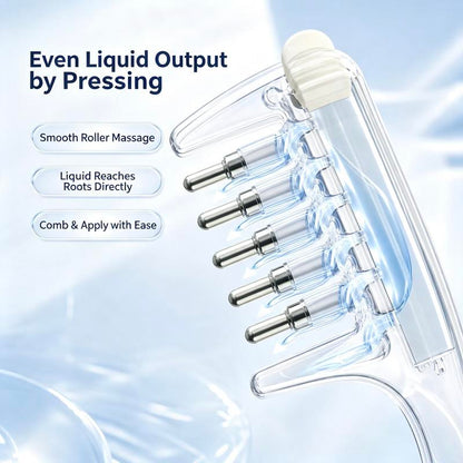 ScalpFlow™ Applicator Comb Refillable • Root Application • Scalp Massage