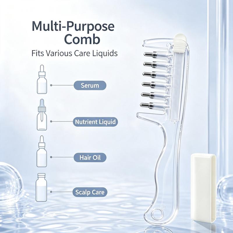 ScalpFlow™ Applicator Comb Refillable • Root Application • Scalp Massage