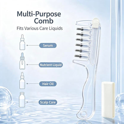 ScalpFlow™ Applicator Comb Refillable • Root Application • Scalp Massage