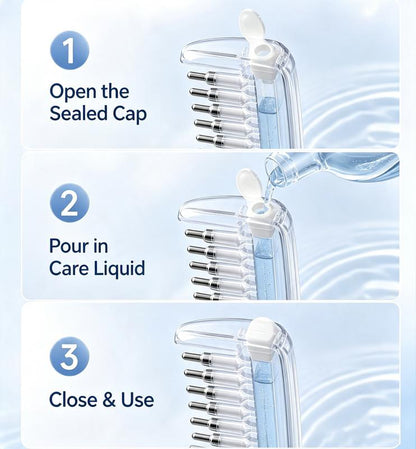 ScalpFlow™ Applicator Comb Refillable • Root Application • Scalp Massage