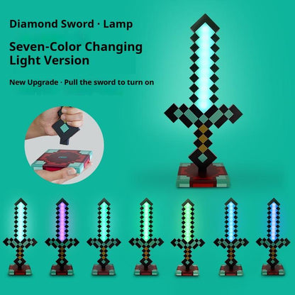 Minecraft Diamond Sword Lamp