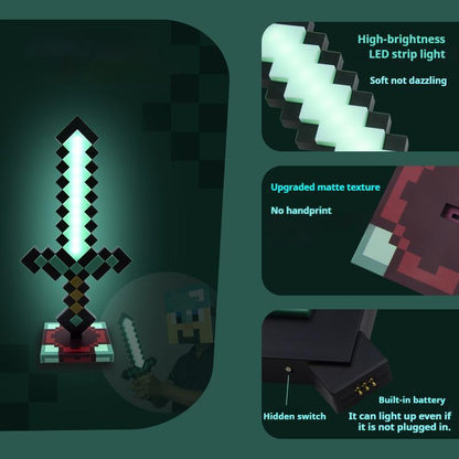 Minecraft Diamond Sword Lamp