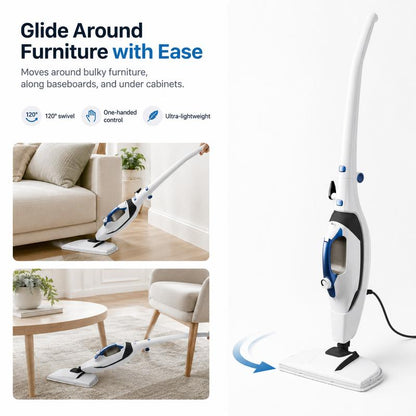 10-in-1 Corded Upright Steam Mop