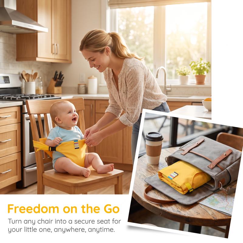 SeatSafe™ Portable Baby Chair Harness Adjustable • Travel-Friendly • Fits Most Chairs
