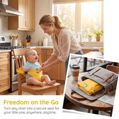 SeatSafe™ Portable Baby Chair Harness Adjustable • Travel-Friendly • Fits Most Chairs