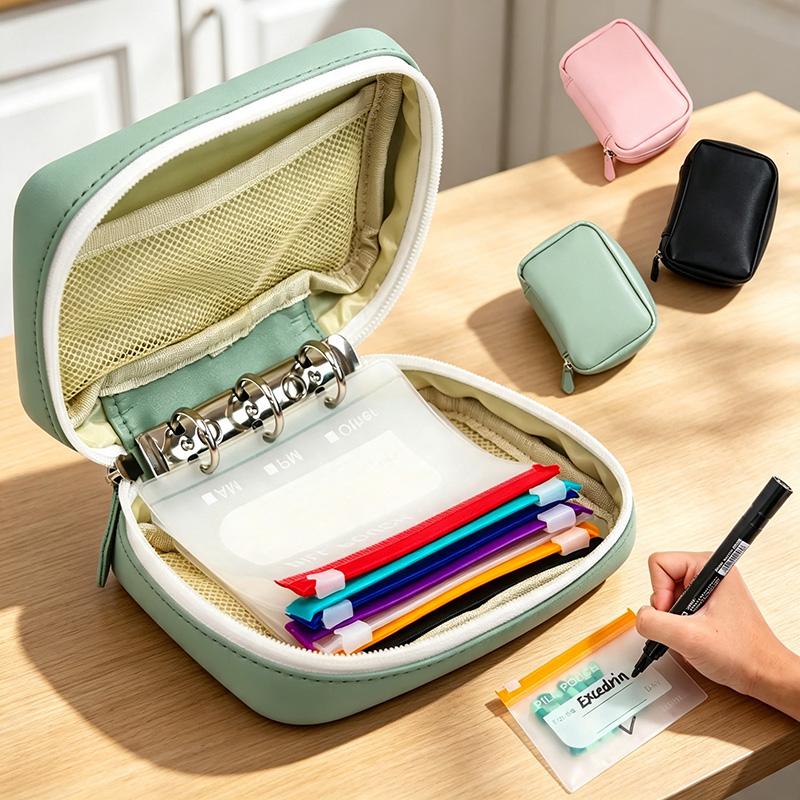 PillPouch™ 14-Day Medication Organizer — 14 Reusable Color-Coded Pouches