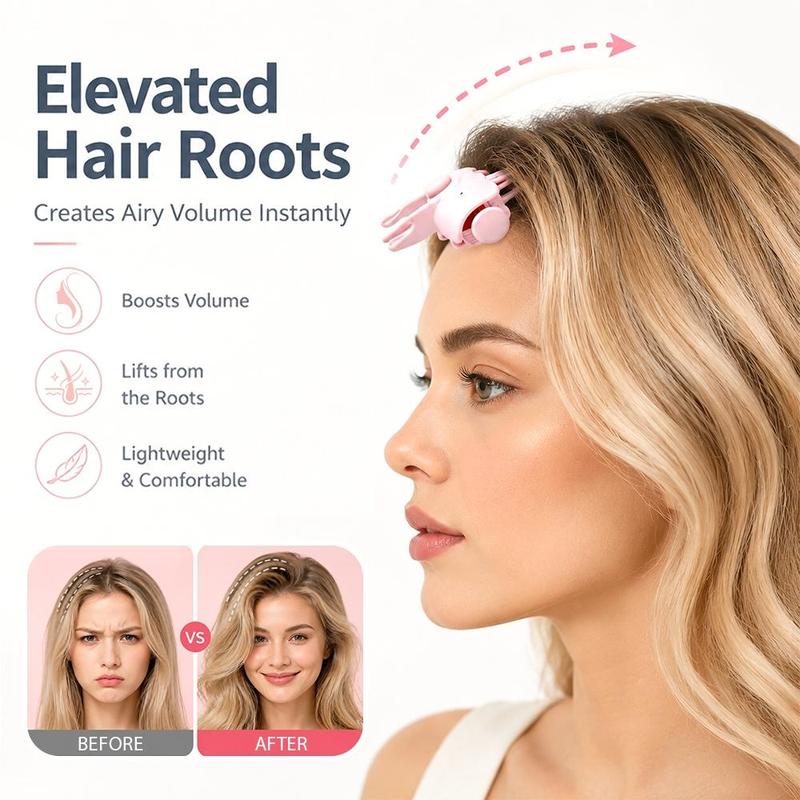 Heated Hair Root Volumizer 2 Heat Settings • Rechargeable • Instant Root Lift