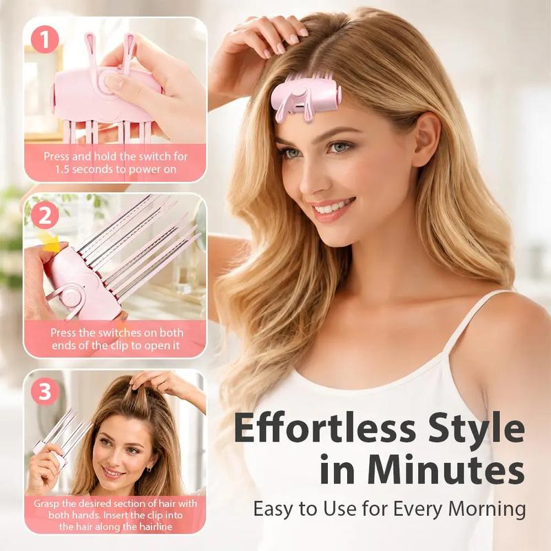 Heated Hair Root Volumizer 2 Heat Settings • Rechargeable • Instant Root Lift
