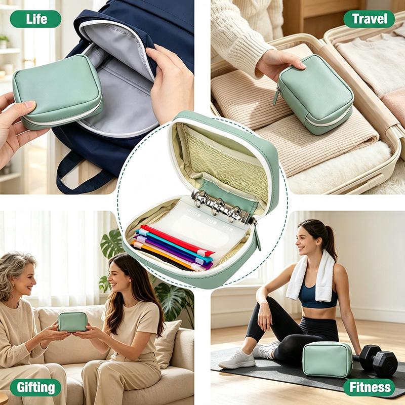 PillPouch™ 14-Day Medication Organizer — 14 Reusable Color-Coded Pouches