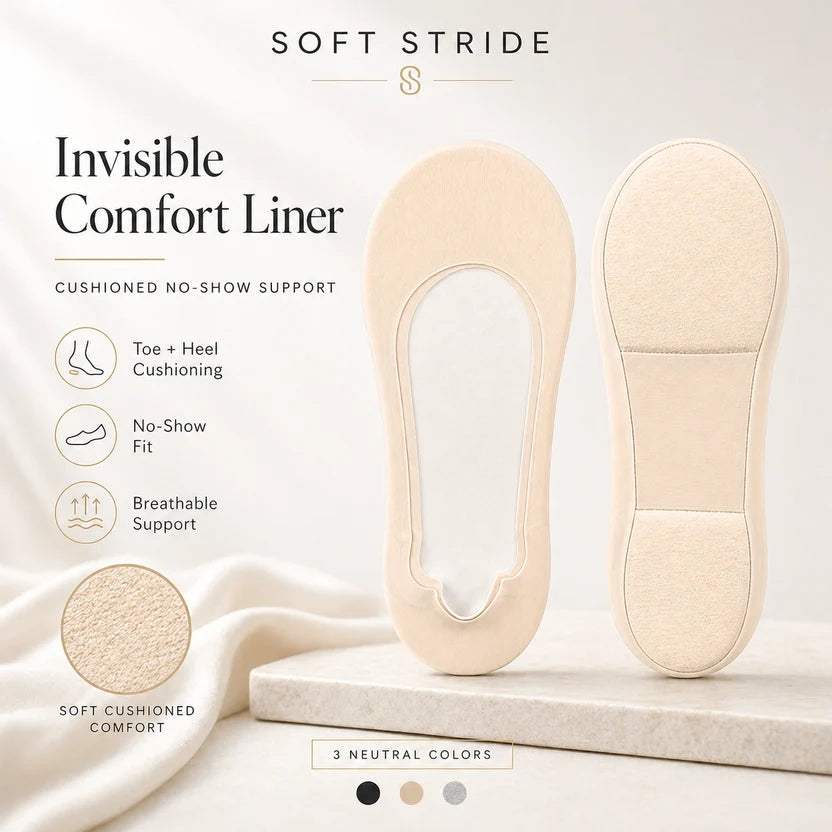 Soft Stride CloudLiner™ — Cushioned No-Show Orthopedic Sock