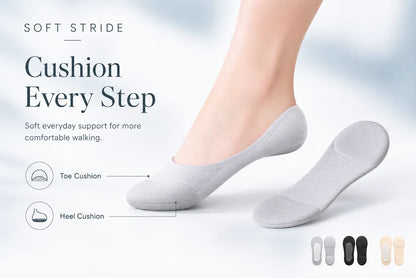 Soft Stride CloudLiner™ — Cushioned No-Show Orthopedic Sock