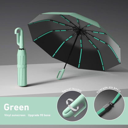 Hanul™ Automatic Umbrella Auto Open • Rotating Loop Handle • Windproof