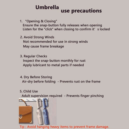 Hanul™ Automatic Umbrella Auto Open • Rotating Loop Handle • Windproof