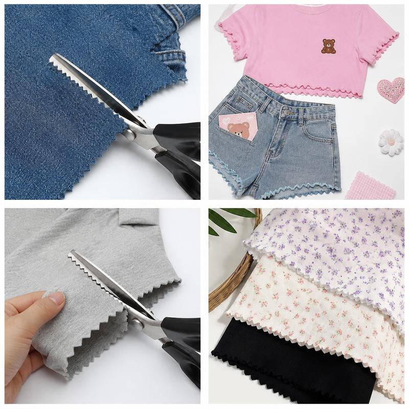 ZigCut™ Fabric Scissors  Serrated Edge • Clean Cuts • Perfect for Sewing & Crafts