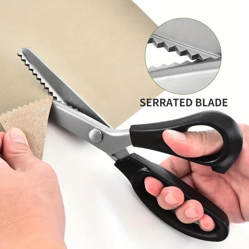 ZigCut™ Fabric Scissors  Serrated Edge • Clean Cuts • Perfect for Sewing & Crafts