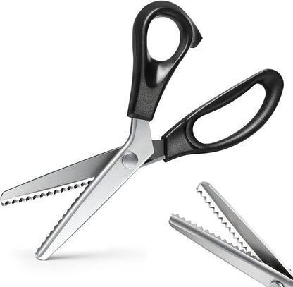 ZigCut™ Fabric Scissors  Serrated Edge • Clean Cuts • Perfect for Sewing & Crafts